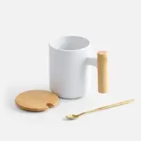 Кружка с ложкой Eco Fusion, белая