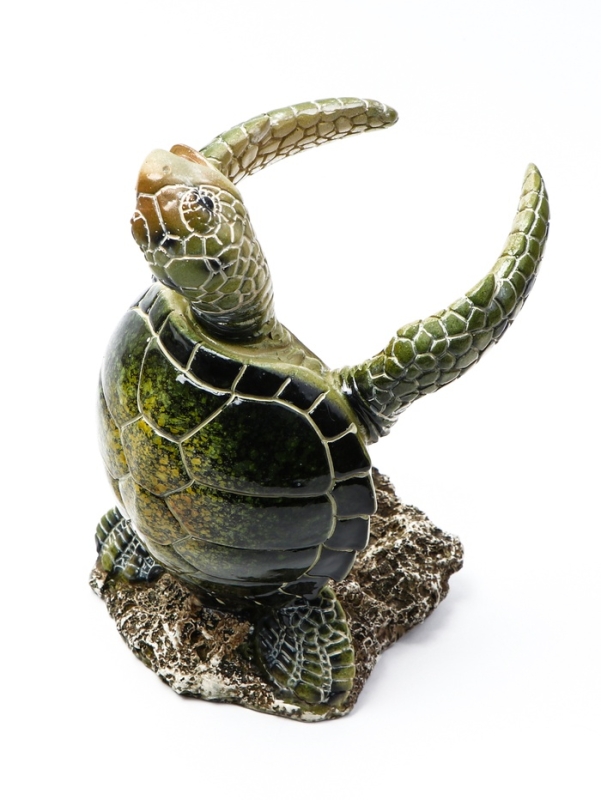 Подставка для бутылки "Черепаха" зеленая, 12х11х19см