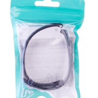 Ремешок Luazon для фитнес-браслета Mi Band 8, с перфорацией, чёрно-серый