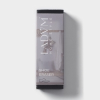 Ластик для чистки тёмной обуви LaDо́m, 7,5&times;2,5&times;1,5 см, чёрный