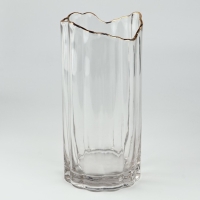 Ваза для цветов &laquo;Калипсо&raquo; из прозрачного стекла 25&times;10&times;10 см
