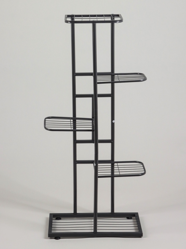 Подставка для цветов Greengo, 5 полок, 44 &times; 22 &times; 95 см, напольная, металл, тёмно-серая