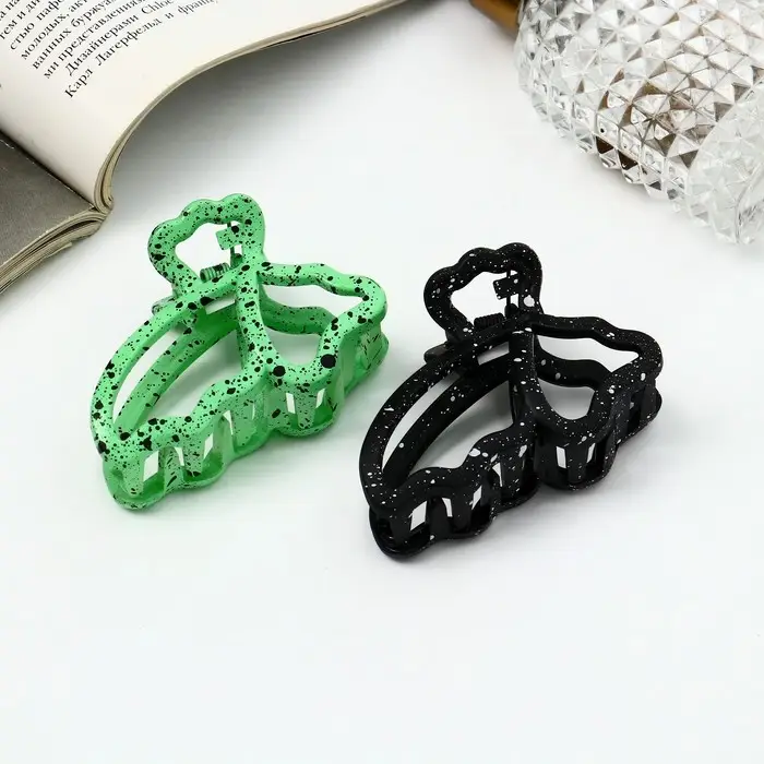 Крабик для волос &laquo;Флоранс&raquo;, бабочка, 6.5 см, МИКС