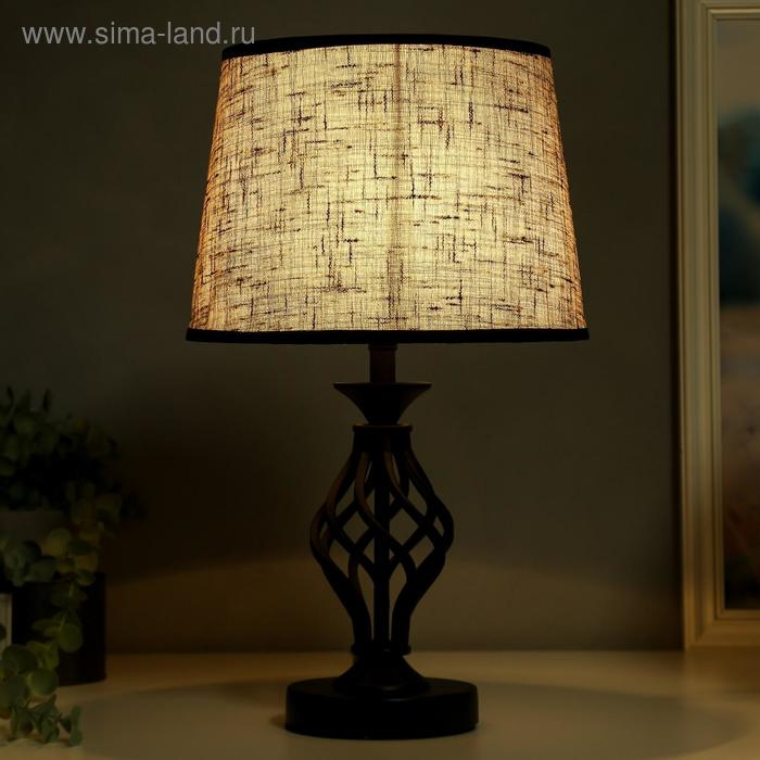 Лампа настольная 16229/1BK Е27 40Вт черный 25х25х42 см