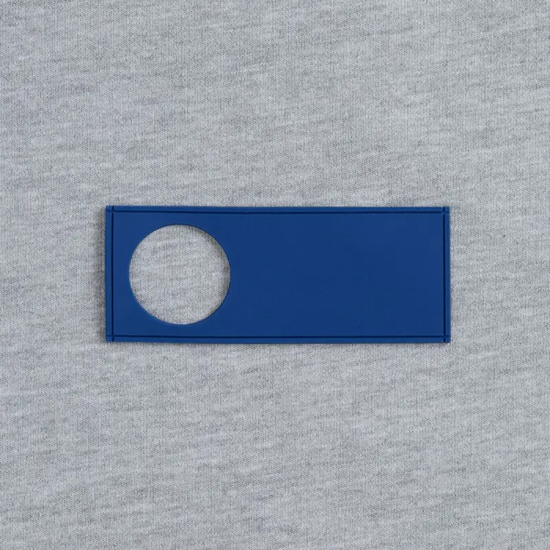 Лейбл из ПВХ с вырубкой &laquo;Круг&raquo;, синий