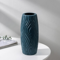 Ваза для цветов, 9,5&times;9,5&times;22,5 см, 1,35 л, цвет МИКС