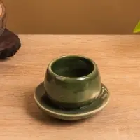 Соусник &laquo;Чашка&raquo;, 8.5&times;8.5&times;6 см, керамика, зелёный