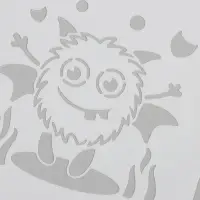 Трафарет пластик "Инопланетянин" 15х15 см