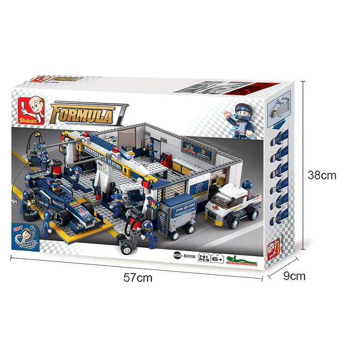 Конструктор &laquo;Сервисная станция&raquo;, 741 деталь