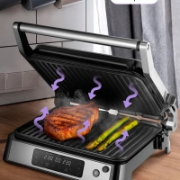 Электрогриль двусторонний КТ-4676 - 2000 Вт