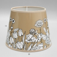 Абажур "Белые цветы" Е14 20х20х15 см