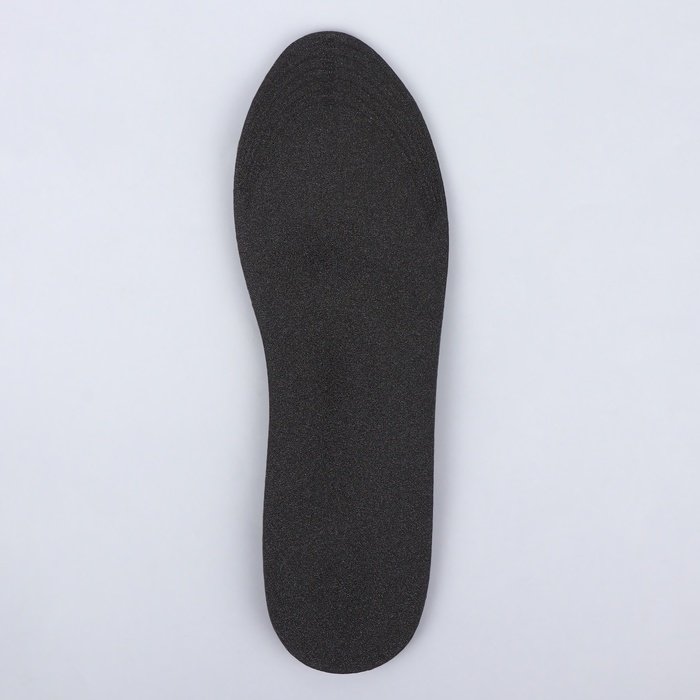 Стельки для обуви, универсальные, амортизирующие, р-р RU до 39 (р-р Пр-ля до 40), 25,5 см, пара, цвет чёрный