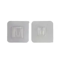 Держатель настенный, 2 шт, ТУНДРА krep, с клейкой поверхностью, 60х60 мм, цвет хром