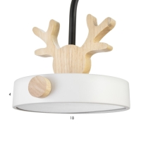 Бра "Олень пиатти" LED 12Вт 4000К белый 15х26х16см