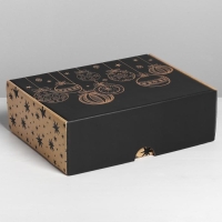 Коробка подарочная новогодняя складная &laquo;Happy New Year&raquo;, 30,7 х 22 х 9,5 см, Новый год