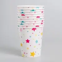 Стакан одноразовый бумажный &laquo;Звёзды&raquo;, 250 мл