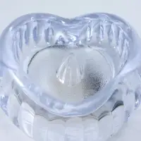 Светодиодная свеча LED "Свеча в сердце-льдинке" 3хLR1130 прозрачный 5,5х5,5х3,3 см