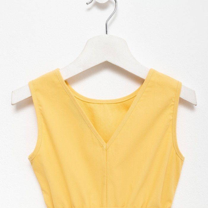 Комплект для девочки (майка и шорты) KAFTAN, р.30 (98-104), желтый