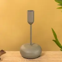 Подсвечник на 1 свечу текстурный "Графит" 8х8х15,5 см