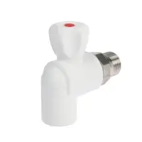 Кран шаровой для радиатора ZEIN engr, полипропиленовый, угловой, d=25 мм х 3/4"