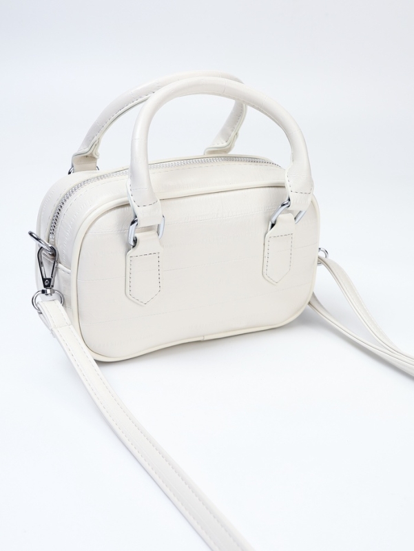 Сумка женская, 20*9*12, отд на молнии, длин ремень, белый Сумка женская, 20*9*12, отд на молнии, длин ремень, белый