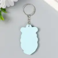 Брелок резина "Совушка в шапке с ушками, с подарком" 6х3,5 см