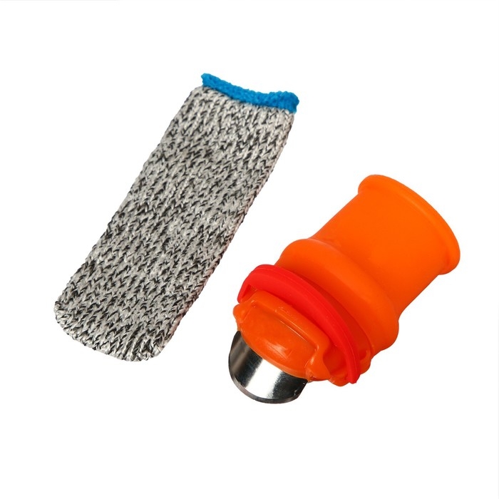 Напальчник с лезвием + 1 защитный напальчник, для сбора урожая, Greengo