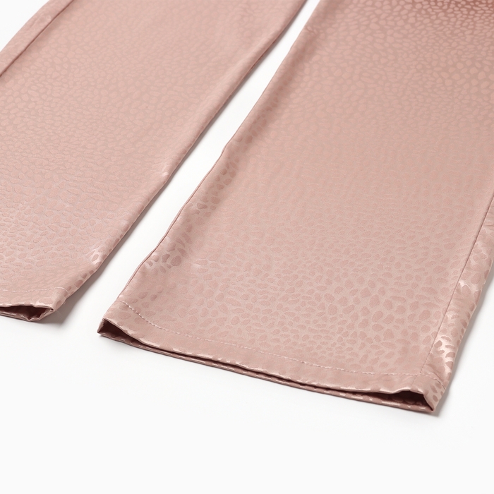 Пижама женская (рубашка, брюки) KAFTAN "Леопард", золотой, р.40-42