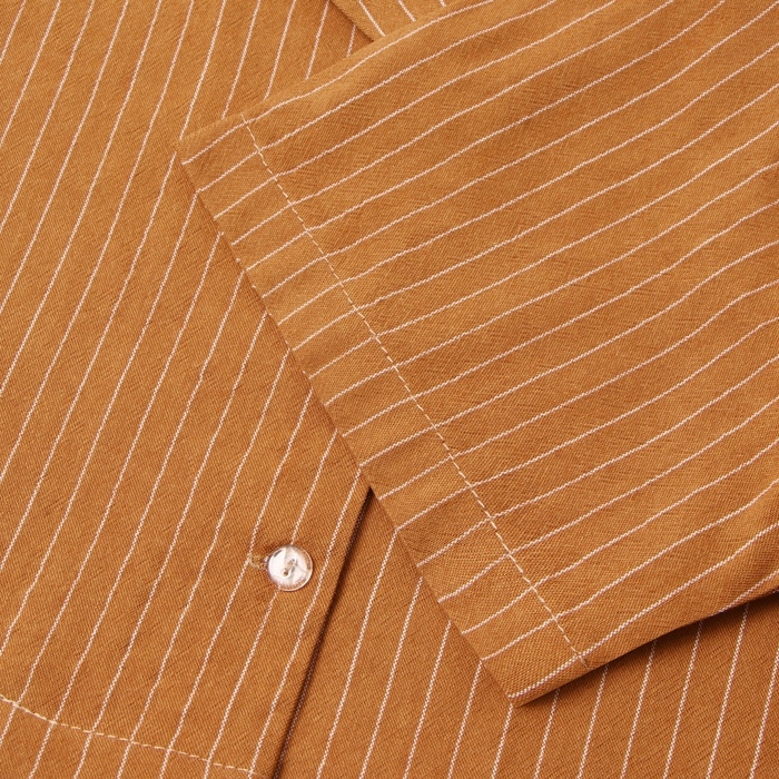 Пижама женская (рубашка и шорты) KAFTAN Пижама женская (рубашка и шорты) KAFTAN "Полоска" р.40-42, охра