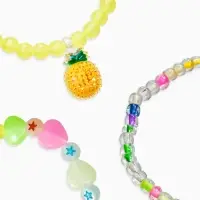 Браслет детский &laquo;Выбражулька&raquo;, 3 шт. набор, ананас, бусины, цветной