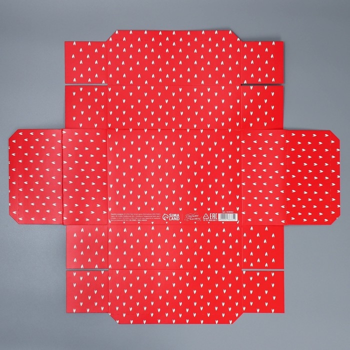 Коробка подарочная складная, упаковка, &laquo;Любовь&raquo;, 21 х 15 х 7 см