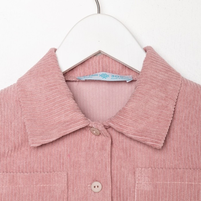 Платье детское KAFTAN Платье детское KAFTAN "Velvet", р. 34 (122-128), пыльно-розовый