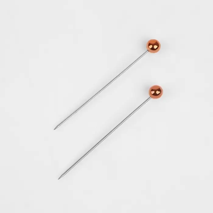 Булавки портновские, 38 мм, 50 шт., цвет бронзовый