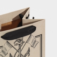 Пакет подарочный ламинированный под бутылку, упаковка, &laquo;Подарок&raquo;, 13 x 35 x 10 см