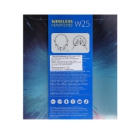 Наушники Hoco W25, беспроводные, накладные, BT5.0, 300 мАч, микрофон, черные Наушники Hoco W25, беспроводные, накладные, BT5.0, 300 мАч, микрофон, черные