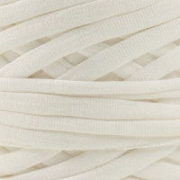 Трикотажная пряжа, ширина 7-9 мм, 100м/295 гр&plusmn;10% (01 - ваниль)