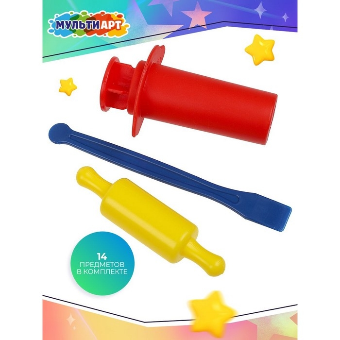 Тесто для лепки и формочки &laquo;Апельсины для Чебурашки&raquo;, 6 цв. теста по 60 гр