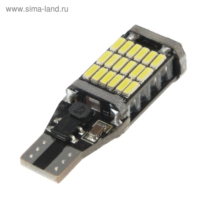 Автолампа светодиодная TORSO, T10 W5W, 12 В, 3 Вт, 45 LED, свет белый Автолампа светодиодная TORSO, T10 W5W, 12 В, 3 Вт, 45 LED, свет белый