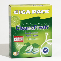 Таблетки для посудомоечных машин Clean & Fresh All in 1, 100 шт.