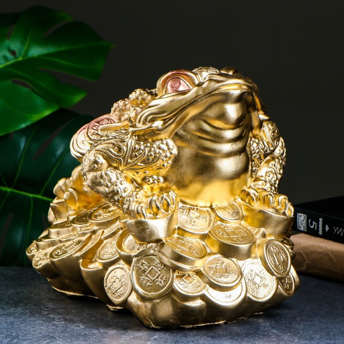 Копилка Копилка "Жаба на деньгах" большая 25х34х20см