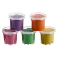 Набор для лепки &laquo;Радужный песок0187, 5 цветов по 140 г, формочка