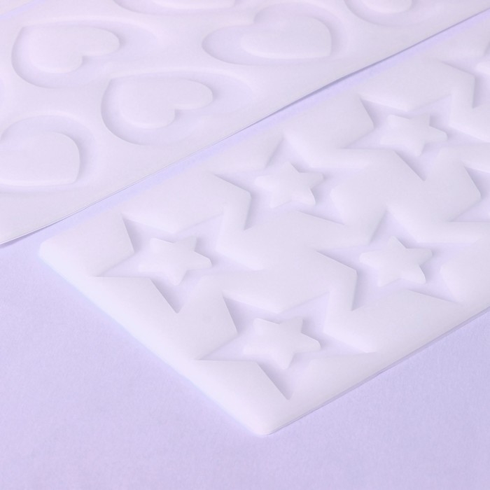 Набор форм для шоколада, 3 шт, 8 ячеек, силикон, 21&times;11&times;0,3 см, цвет прозрачный