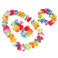 Гавайский набор: ожерелье, венок, 2 браслета Гавайский набор: ожерелье, венок, 2 браслета