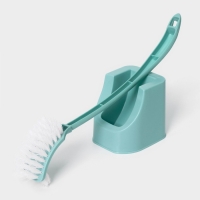 Ёршик для унитаза Доляна, 12&times;10,5&times;40,5 см, цвет мятный