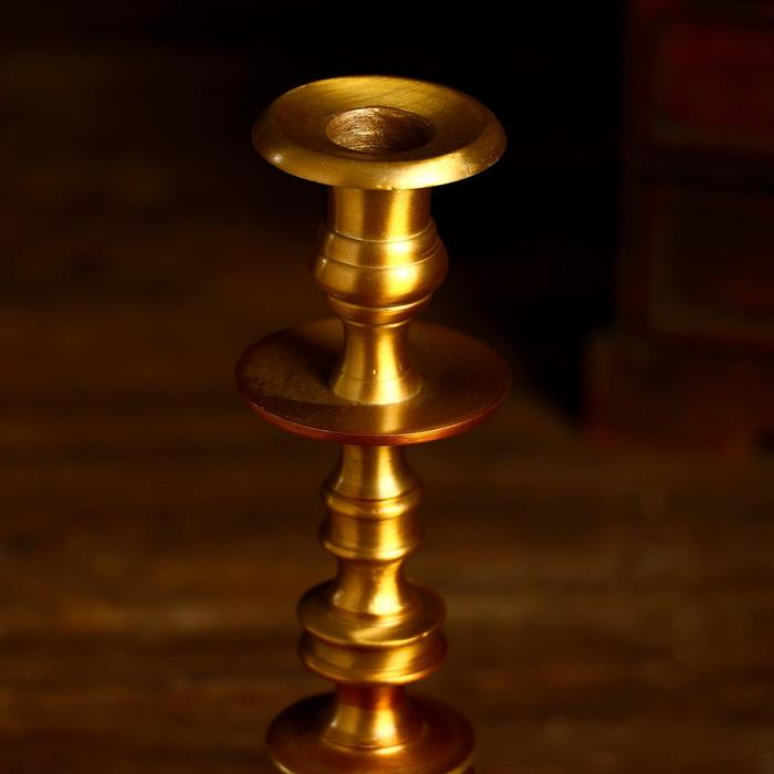 Подсвечник Подсвечник "Велтер" алюминий 12х12х28 см