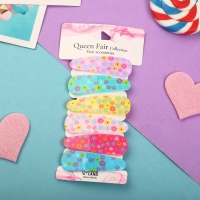 Невидимка для волос "Герти" (набор 6 шт) цветочная полянка, 5,5 см Невидимка для волос "Герти" (набор 6 шт) цветочная полянка, 5,5 см