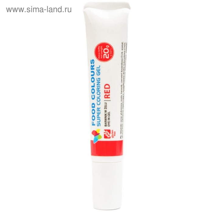 Краситель пищевой гелевый Food Colours, красный, 20 г