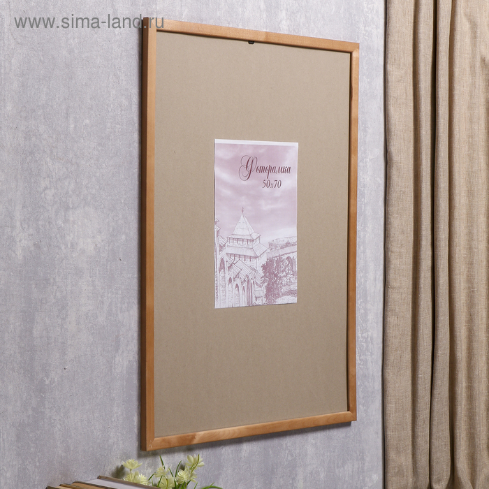 Фоторамка сосна с24 дуб 50х70 см (пластиковый экран)