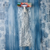 Бусы на ёлку 2,7 м d-9 мм "Льдинка" объемный диск, прозрачный перламутр Бусы на ёлку 2,7 м d-9 мм "Льдинка" объемный диск, прозрачный перламутр