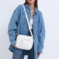 Сумка женская через плечо TEXTURA, маленького размера, цвет белый Сумка женская через плечо TEXTURA, маленького размера, цвет белый